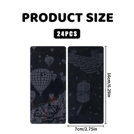 24 Pcs Scratch Art for Adults,Foil Paper for World Famous City Landmarks Magic Rainbow,Paint for Children's Painting Sketch,Engraving Craft Kit,DIY Series Night View,Kids Landscape,Landmark Building