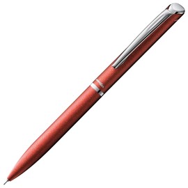 Pentel Gel Ink Ballpoint Pen, EnerGel Fillography, 0.5mm, Red Barrel, BLN2005B, Black