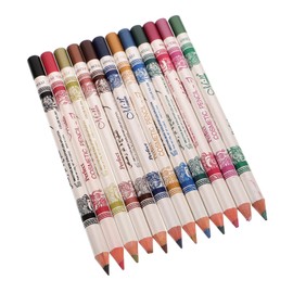 FOMIYES 36 Pcs 12 Eyeliner Set Waterproof Eye Liner Pencil Lip Liner for Makeup Brow Pen Black 3 in 1