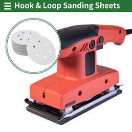 X AUTOHAUX Sandpaper Hook & Loop Sanding Sheets 150x150mm White 80 Grit Round Efficient Grinding and Polishing Automobile Manufacturing and Repair Woodworking