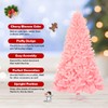 HAPPYGRILL 7.5FT Artificial Pink Christmas Tree with Stand New PVC