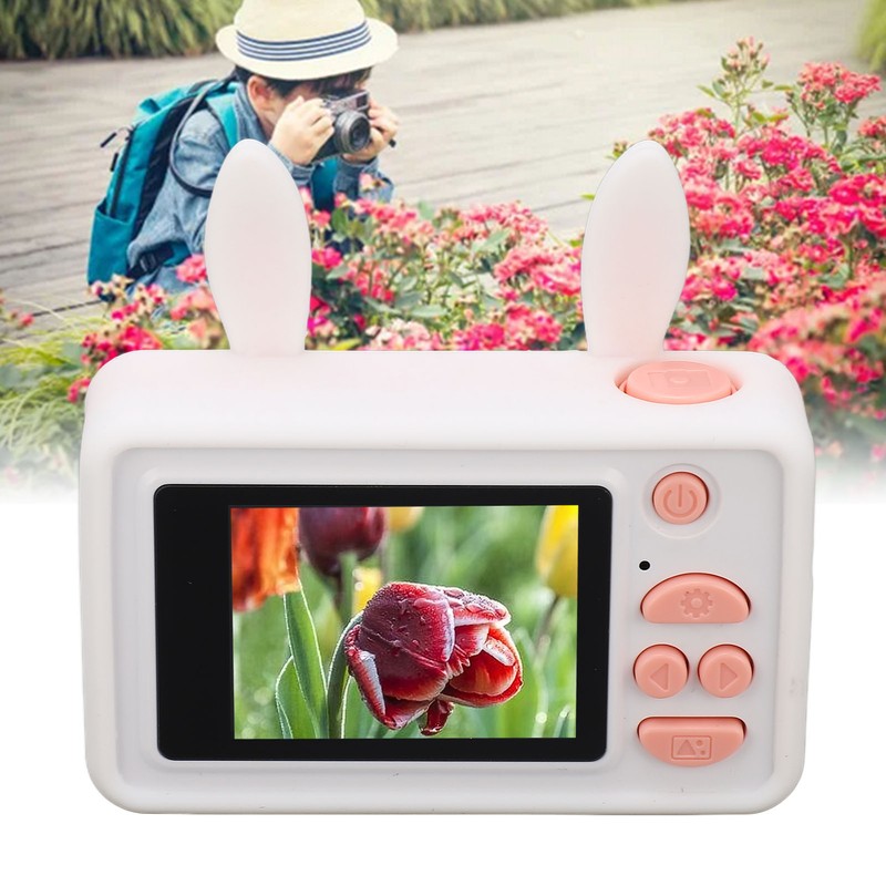 Kids Camera Toys HD 32MP Cute Small Rabbit Shaped Case