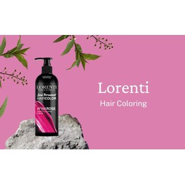 Lorenti Semi Permanent Direct Coloring Cream | Long Lasting Hair Colour Result | Rose Pink 250ml