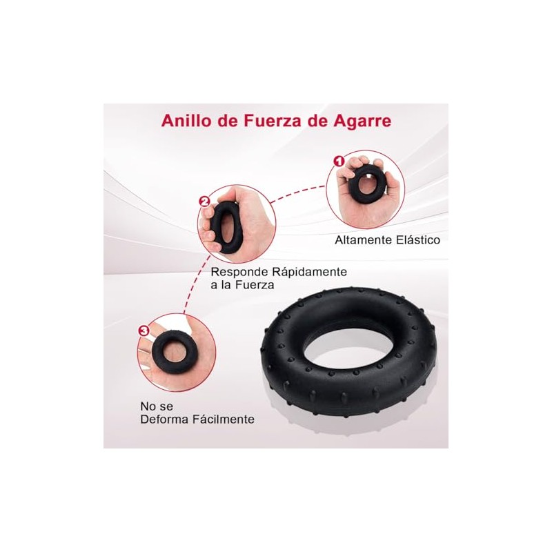 Ejercitador de Mano 6 en 1, Fortalecedor de Agarre, Hand