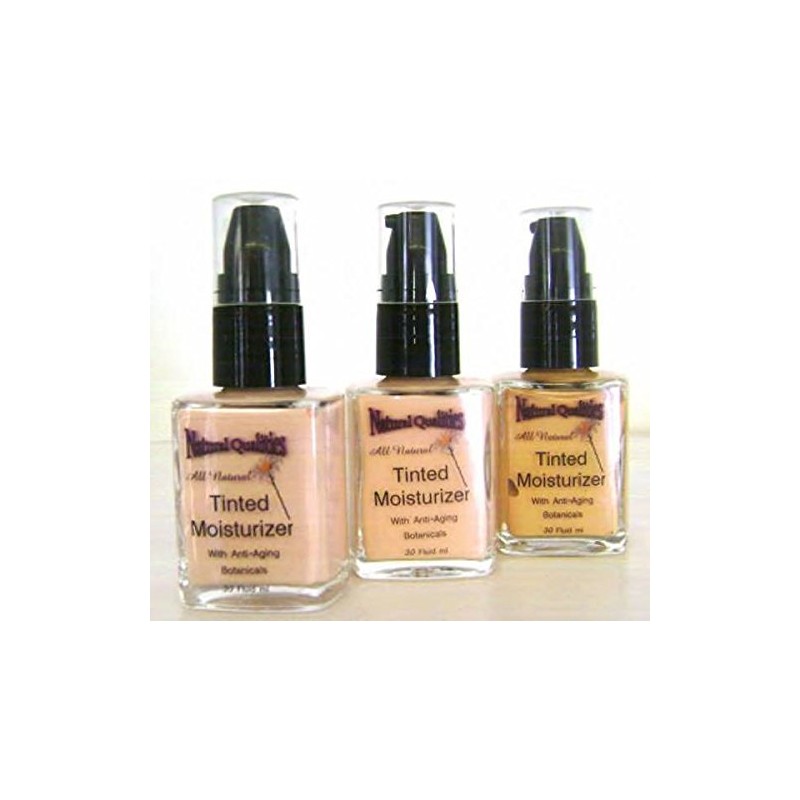 Tinted Moisturizer All Natural Herbal Liquid Foundation - 1oz. Dark