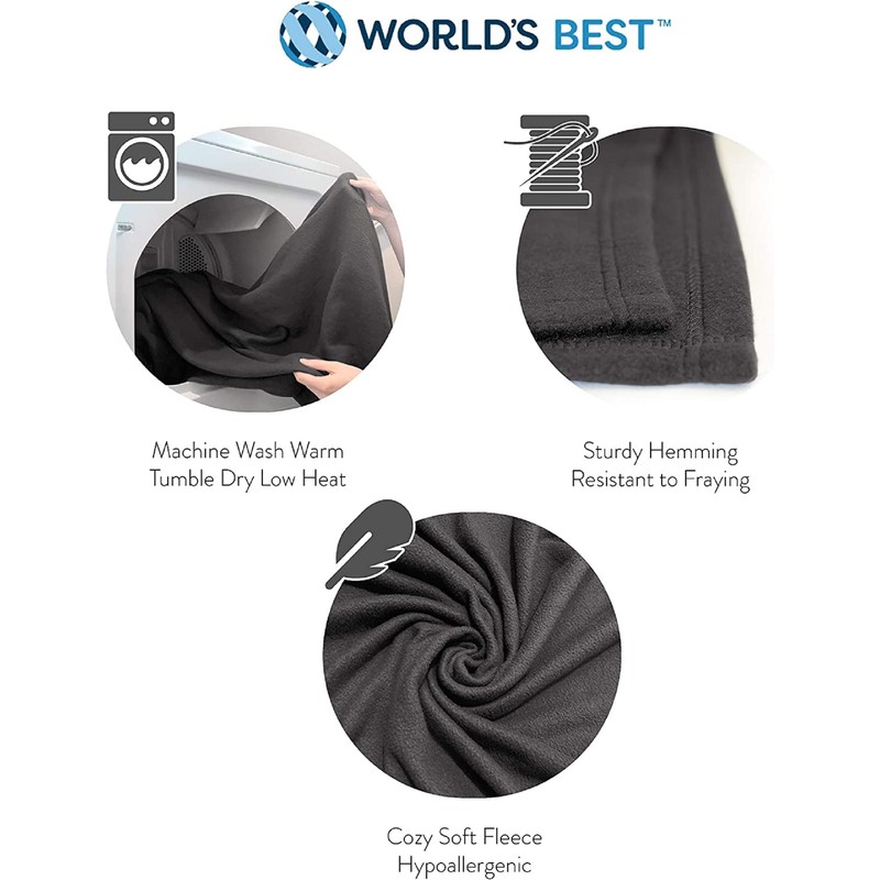 World 's Best Manta de Viaje acogedora y Suave de