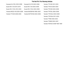 Mikuni VM28/486 Series Pilot Jet 17.5 (No CA) for Yamaha TTR125L 2000-2008