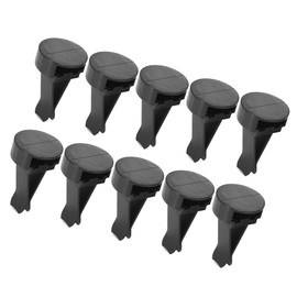 Hihaha Round Head Car Air Vent Clip with Plastic Slot Head/AC Air Vent Outlet Clips/Durable Plastic / 10 Sets Black
