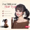 2PCS Short Wavy Ponytail Extension with Hair Tie 30cm Natural
