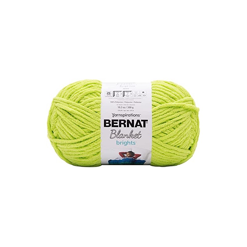 Yarn Blanket Brights Brght Lime