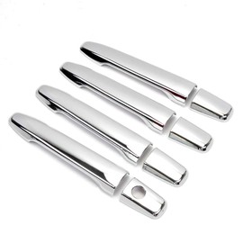 Dreamseek 8Pcs 4 Door Handle Cover Compatible with Mitsubishi Outlander/Lancer 2008-2020 Exterior ABS Molding Protector Trim (Chrome Plated)