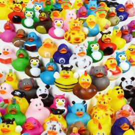 Maliweg 36-Pack Rubber Duck,2 Inch Assortment Colorful Rubber Ducky Toy for Kids Birthday Gifts,Classroom Prizes,Decorations,Float Duckies Bath Toy for Baby Shower