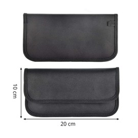 Harukita Radio Wave Blocking Pouch, Electromagnetic Wave Blocking Prevention Pouch, Prevents Relay Attacks, Smartphones, Smart Keys, RFID Cars, Signal Blocking, Anti-theft, Large Capacity, Mobile