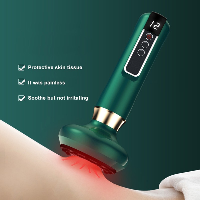 Electronic Cupping Set LED Display Bian Stone 6 Gears Rechargeable