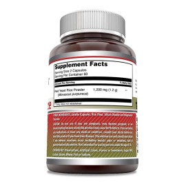 Amazing Nutrition Red Yeast Rice 1200mg 120ct