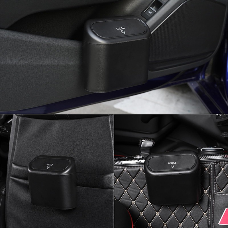 Car Trash Can Bin with Lid & 90PCS Trash Bags
