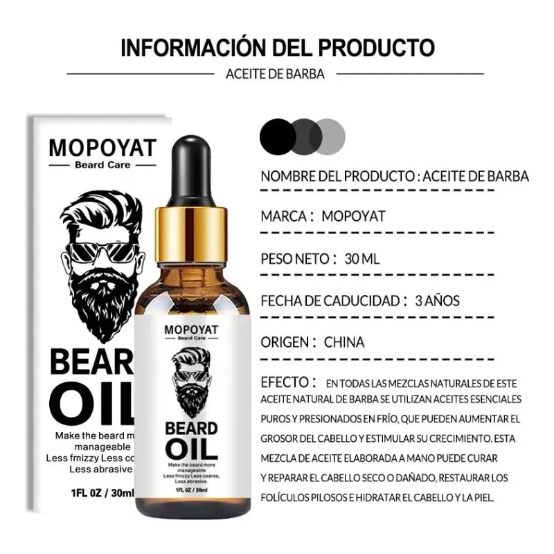 NOT MINOX - Balsamo Para Crecimiento De Barba Media O