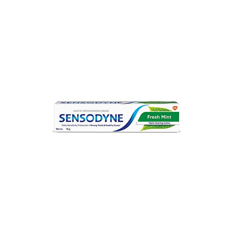 Sensodyne Fresh Mint Sensitivity Toothpaste for Sensitive Teeth and Fresh