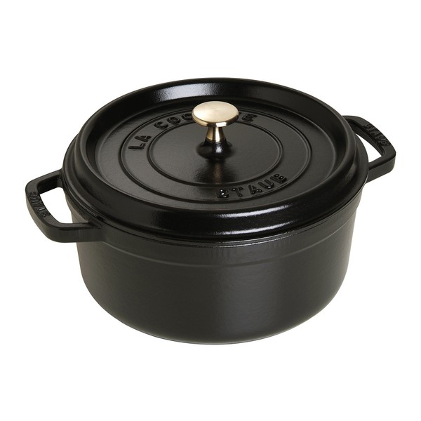 STAUB Round Dutch Oven 4-Quart Matte Black