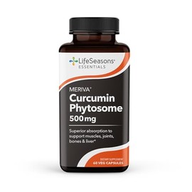 LifeSeasons Essentials Meriva Turmeric Suplemento Alimenticio Fitosoma de Curcumina 60 Cápsulas