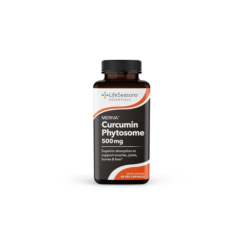 LifeSeasons Essentials Meriva Turmeric Suplemento Alimenticio Fitosoma de Curcumina 60