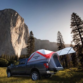 Nissan Truck Tent: Titan 6.5' Bed 2 Person White/Red Waterproof Tent