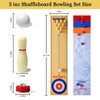RAYNA GAMES 3 in 1Table Top Shuffleboard Curling Game Bowling