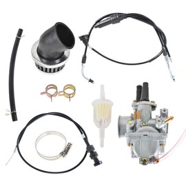 GXYWADY Carburetor Set with Throttle Cable and Fuel Filter Replacement for PW80 Y-Zinger BW80 1983-2006