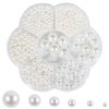 1150Pcs 3/4/5/6/8/10/12mm White Round Pearls Beads, White Loose Pearls for