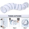 Deofun Cat Tunnel Tube Toys，Tunnels for Indoor Cats, S-Shape White