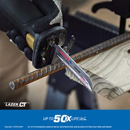 Lenox Tools 2014224 9" 8TPI LAZER Ct 9108RCT Reciprocating Saw Blade 1PK