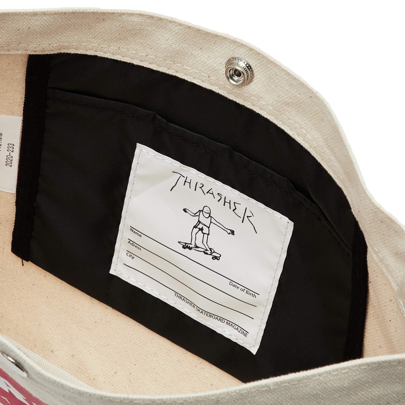 Thrasher THR-134 / Sacoche (Canvas) Crossbody, WTRD_White/Red