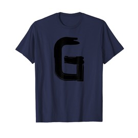 Creative Bold Black Letter G - Design - Alphabet - Marker T-Shirt
