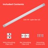 PureOptics LED Professional Push Wire® Under Cabinet Light Bar, Add-on,