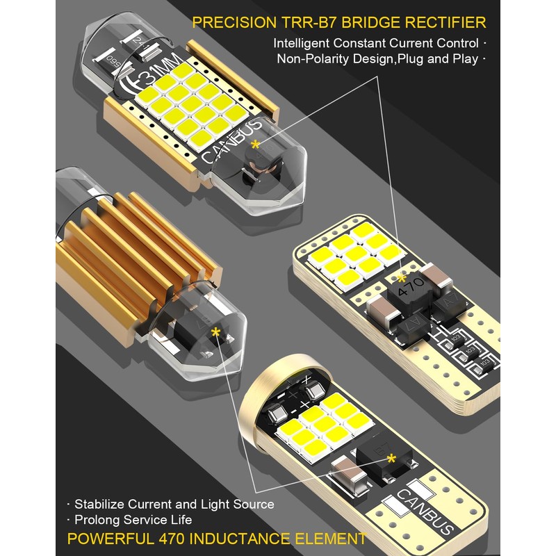 BMT xms LED Interior Light Kit Replacement for Mazda 6