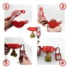 Gate Valve Lockout and Safety Padlock, 2Sets, Hose Bib Lock