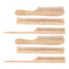6pcs Bamboo Hair Comb Set for Barber Anti Static Heat