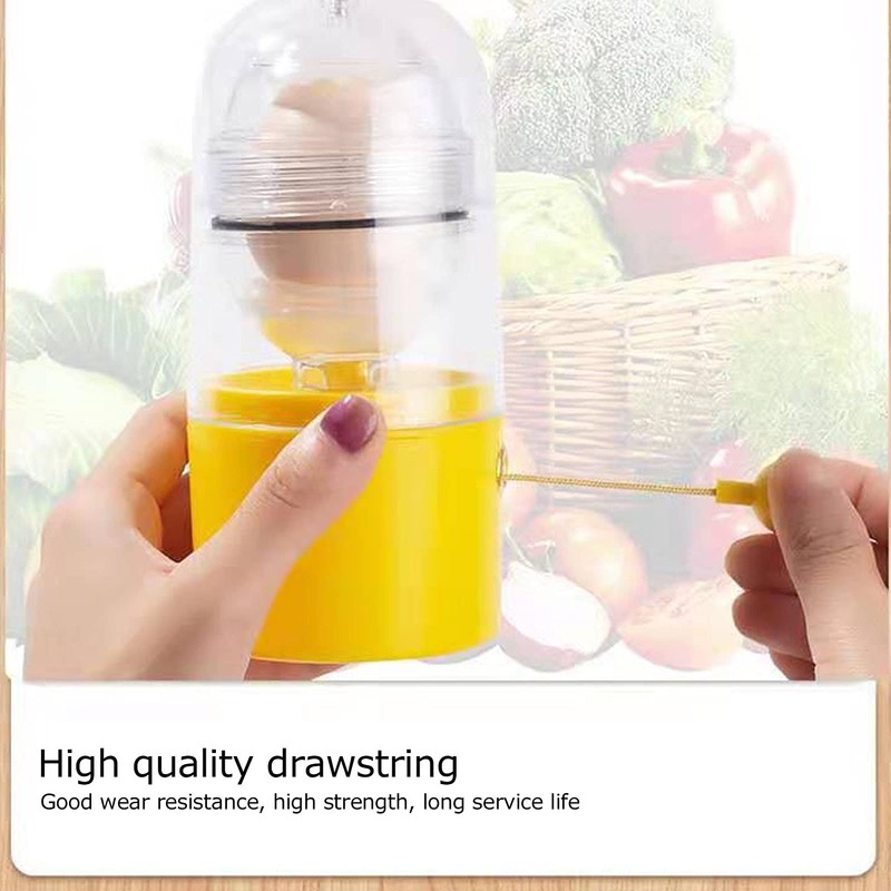 Egg Scrambler Shaker, Whisk Hand Powered Golden Egg Maker Eggs