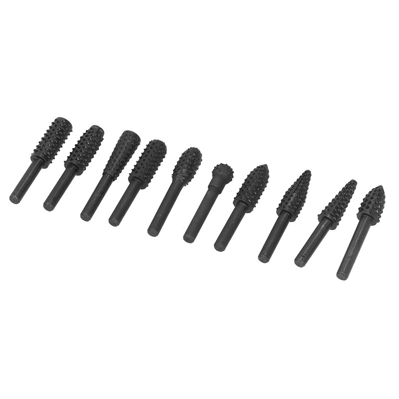 10Pcs Carving Bit Set Electric Rotatable Efficient Multifunctional Grinding Head
