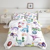 CVHOUSE Dinosaur Bedding Set,Dinosaur Comforter,Dinosaur Comforter Set Twin,Microfiber Quilt Set