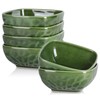 vicrays Ceramic Square Bowls Set - 24 Ounce Soup Dessert