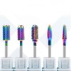 화의시대18 09FARM Nail Drill Bits Tungsten Rainbow 5PCS Set