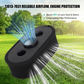 11013-7031 Air Filter with 11013-7025 Pre Filter Compatible with Kawasaki 11013-7026 FH541V FH580V FH381V FH430V FH480V 4 Stroke Engine John Deere M151769 M151768 Lawn Mower by Podoy