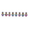 RISK 8Pcs Mountain Bike Pedal Bolts Titanium Alloy Anti Slip