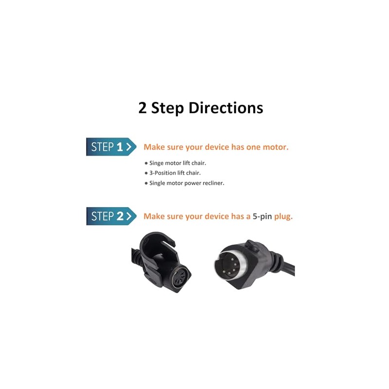CD008 - Interruptor de repuesto reclinable con enchufe de 2