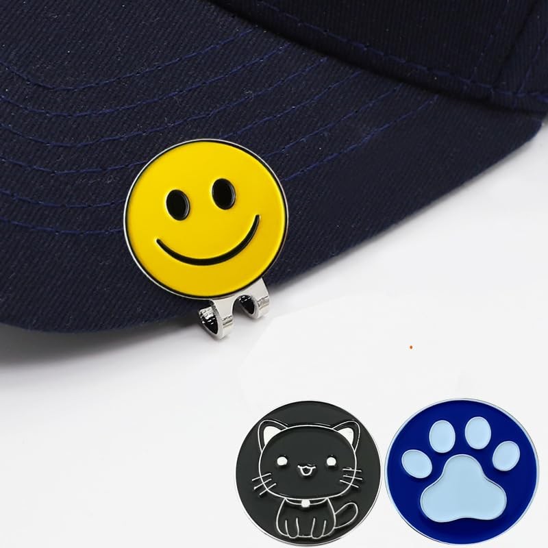 Adhere Golf Marker Magnetic Golf Logo Ball Mark Cute Cat