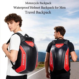 CUCYMA Motorcycle Backpack for Men Waterproof Backpack Large Capacity Lightweight Fit for Travel Work Riding (Red)