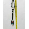 Rosario Santa Muerte 7 potencias Cristal Negro Rosary Holy Death
