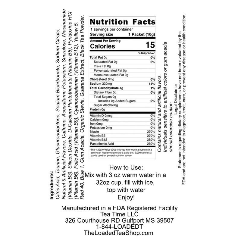 Loaded Tea Beverage Single Pack Sampler Mix Multi Flavor Packs