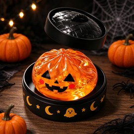 Halloween Dumpling Squishy Toy for Sensory Squeezing – Glitter Design for Relaxing Play, Fidgeting & Seasonal Fun